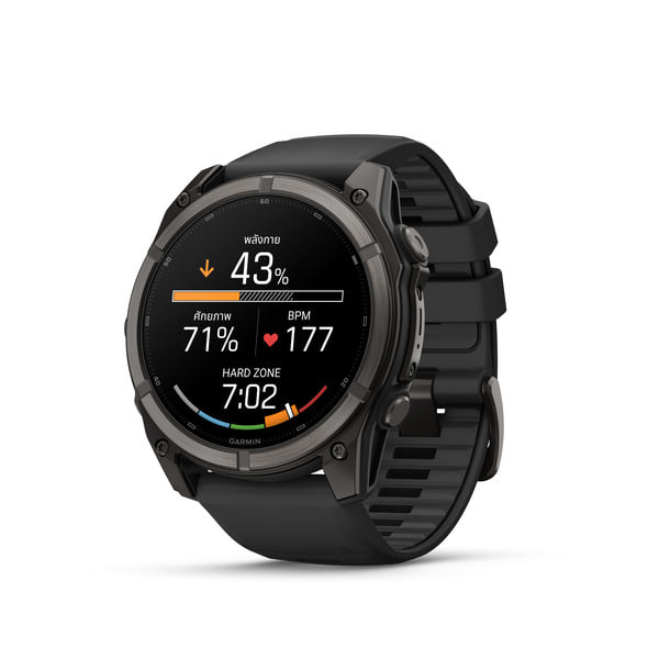 นาฬิกาสมาร์ทวอทช์ GARMIN FENIX 9 51MM CARBON GRAY DLC TITANIUM สี BLACK_1